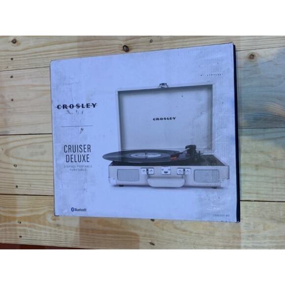 Crosley Cruiser Deluxe Stereo Turntable - White Sand - CR8005D-WS - Picture 1 of 6